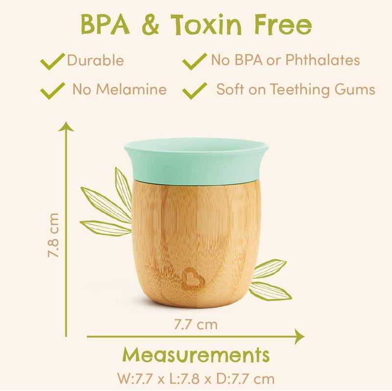 Munchkin C’est Silicone! Open Training Cup with Straw for Babies and Toddlers 6 Months+ Ideal Transition Sippy Cup, Free Flow Sippy Cup to Straw Cup for Baby and Toddler weaning, 4oz / 120ml, Mint