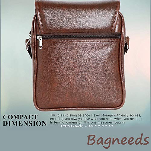 Bagneeds Crossbody Synthetic Leather Unisex Sling Bag For Multi-Purpose use