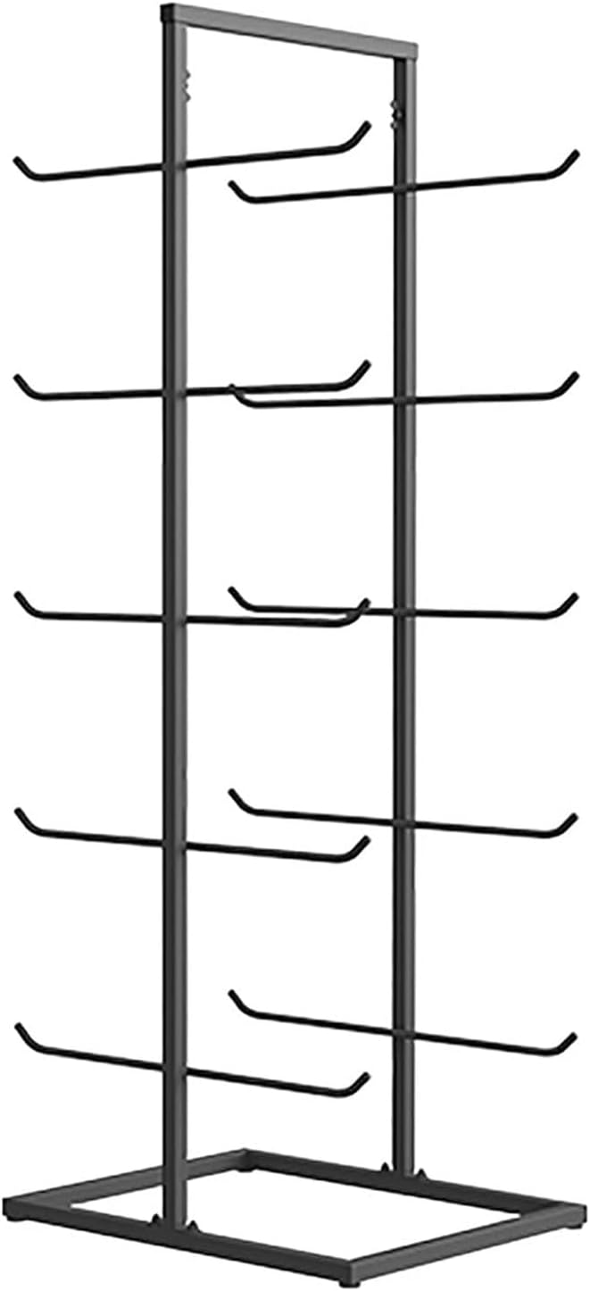 Large Standing Yoga Mat Storage Rack Home Gym Accessories, Metal Yoga Mat Holder, Hold 10/20 Foam Roller