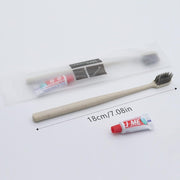 SYOSI 30 Count Disposable Toothbrushes with Mini Toothpaste Individually Wrapped, Travel Size Toothbrush Set Kit, On The Go Disposable Toothbrush for Travel, Hotel, Guest Bathroom Essentials
