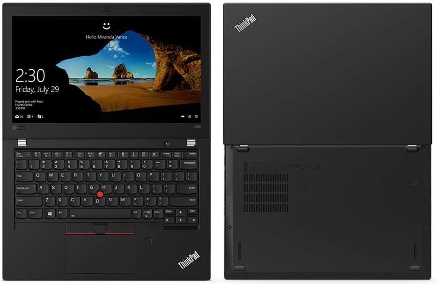 Lenovo ThinkPad X280 Business Laptop | Intel Core i5-8th Generation CPU | 8GB DDR4 RAM | 256GB SSD Hard | 12.5 inch Display | Windows 10 Pro (Renewed)