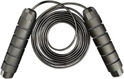 Sky-Touch Jump Rope For Men Women Kids Adjustable Fitness Exercise Jumping Ropes With Foam Antiskid Handles - Black