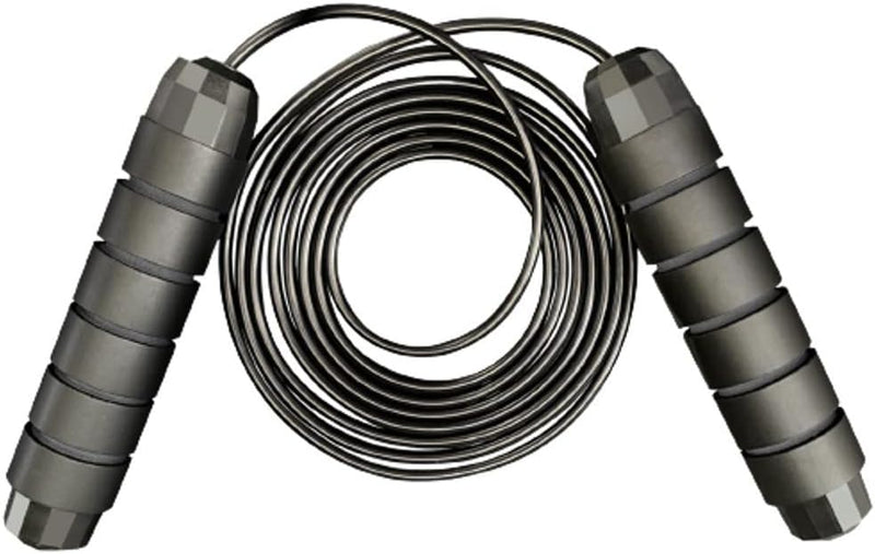 Sky-Touch Jump Rope For Men Women Kids Adjustable Fitness Exercise Jumping Ropes With Foam Antiskid Handles - Black