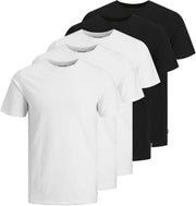 Mens Jjeorganic Basic Tee Ss O-neck Mp T-Shirt (pack of 1) - Black/Pack: 3white 2black