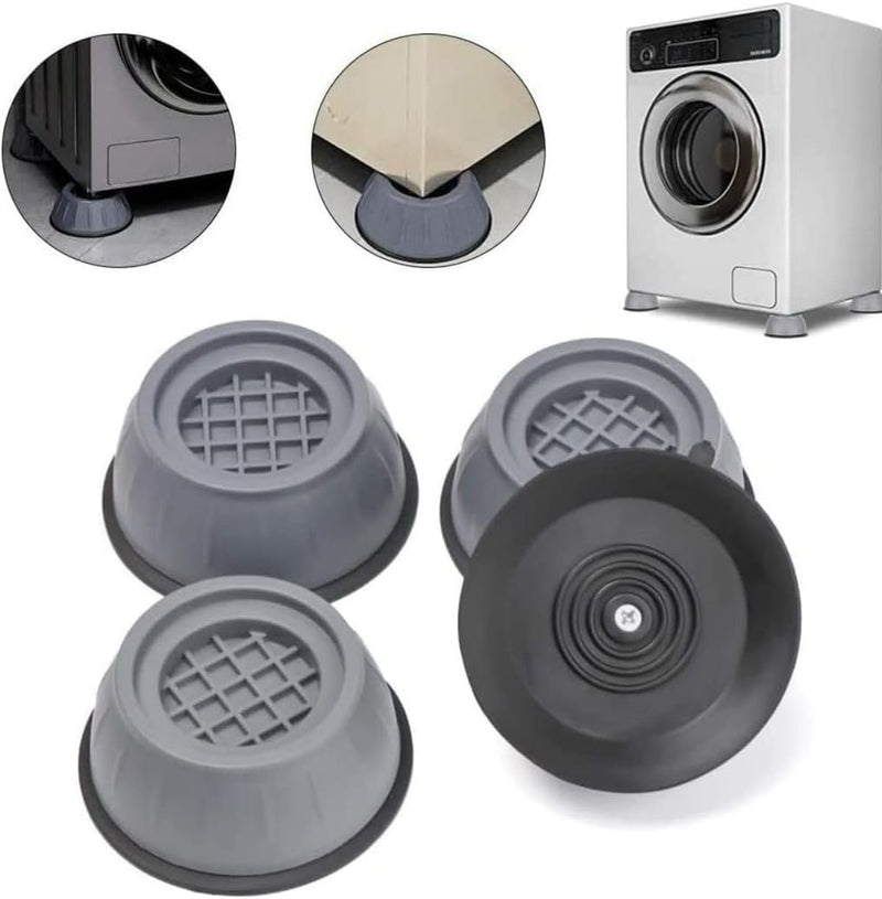 4pcs Durable rubber & plastic washing machine stand,Anti Vibration Pads for Washer Dryer Shock and Noise Cancellation, Washing Machine Stand to Prevent Shifting, Shaking Walking for Home