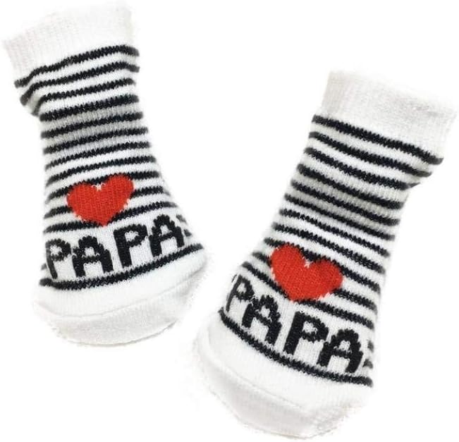 Baby Socks Girl Boy Soft Warm Cotton Love Mama/Papa Letters Socks Gift