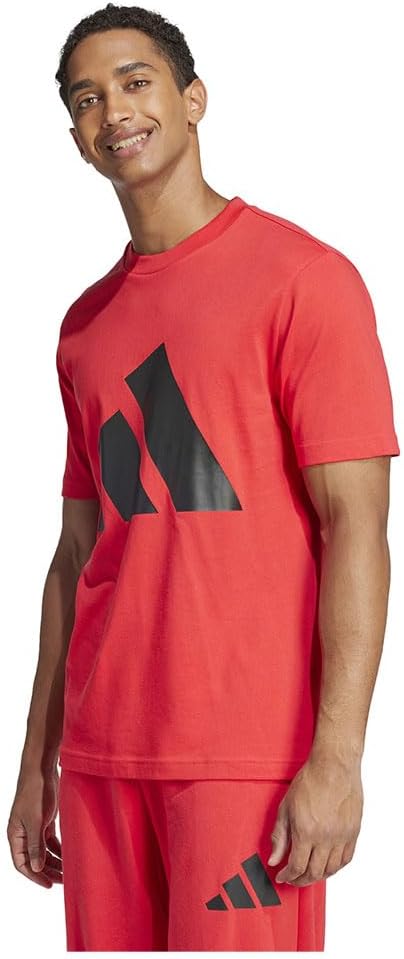Men's Essentials Big Logo Single Jersey Tee T-Shirt - Red