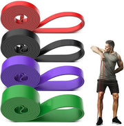 SKYTOUCH Resistance Bands Set of 5, for Strength Training, Stretching, Home Workouts, and CrossFit, Men and Women - Set of 4 - Resistance Bands