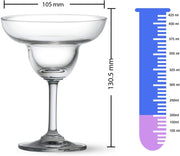 Ocean Classic Margarita Glass, 200Ml, Set Of 6, 501M07, Stemmed Martini Glass, Martini Vessel, Martini Chalice, Martini Snifter