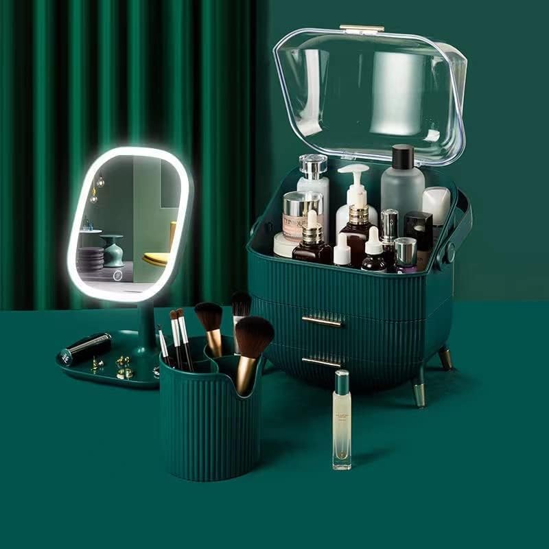 URbazaar Makeup Organizer With Drawers, Large Capacity Desk Organizer, Organizer and Storage for Cosmetics, Lipsticks, Jewelry, Skincare, Holder for Brushes,Eyeshadow,Dresser Countertop