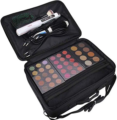 Other Professional Storage Partition Cosmetic Box Three Waterproof Layer Travel MakEUp Bag Black, Bk14-Tmm1