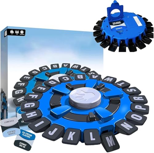 KALEDE® Word Game, Word Games, Quick Thinking Letter Pressing Game Fast-Paced Family Board Game Fun Word Puzzle and Learning Game for Adults Children and Families