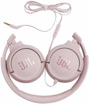 JBL Tune 520C USB-C Wired Headphones Hi-Res Audio, Pure Bass Sound, 3-Button Remote, Padded On-Ear Design Purple - JBL Tune 500 pink