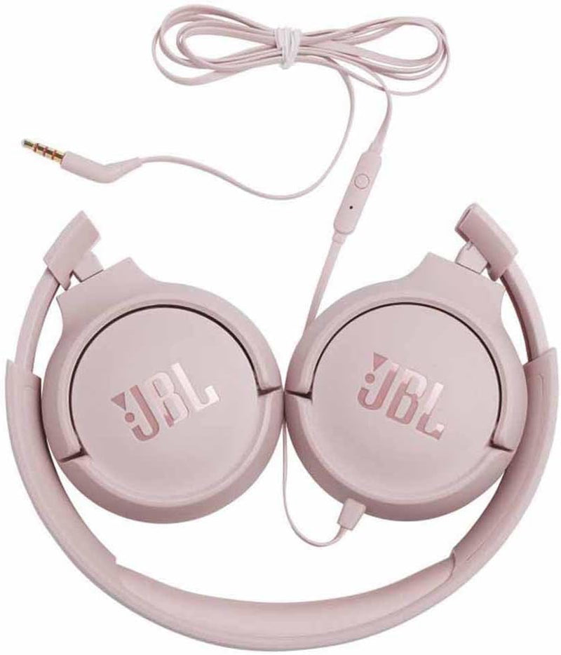 JBL Tune 520C USB-C Wired Headphones Hi-Res Audio, Pure Bass Sound, 3-Button Remote, Padded On-Ear Design Purple - JBL Tune 500 pink