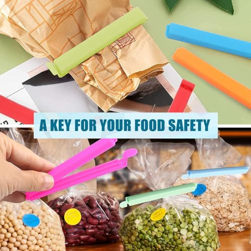 40 Pieces Bag Clips for Food Storage,Food Clips Bag Sealing Clips,Bag Clips for Food,Freezer Clips,Bag Sealer Clips,Bag Clips for Food Storage Large,for Fresh Food,Sealed Bags,Freezer Bags