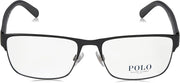 Men's Ph1175 Rectangular Prescription Eyewear Frames - Matte Black/Demo Lens