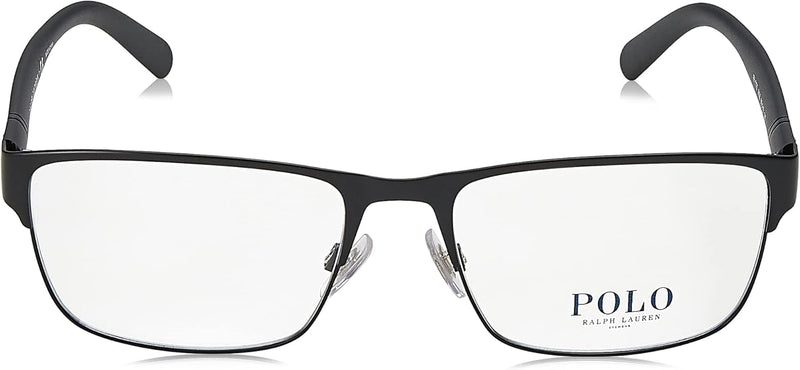 Men's Ph1175 Rectangular Prescription Eyewear Frames - Matte Black/Demo Lens