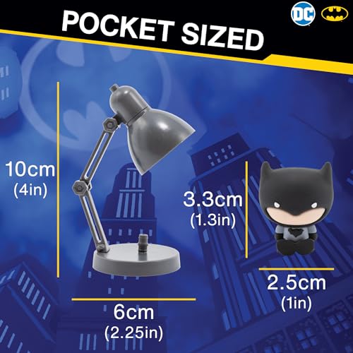 Blue Sky Studios Batman Mini Lamp Figure, Collectible Tiny Figurine Desk Decor, Licensed Gifts and Merchandise