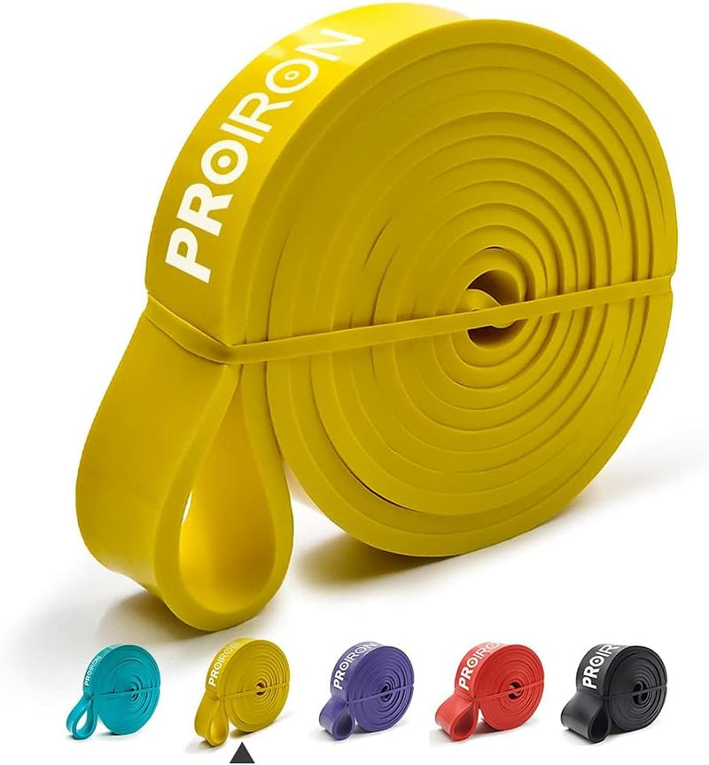 Pull Up Bands Heavy Duty Resistance Band Assisted Training Bands Ideal for Men and Women Crossfit,Assisted Pull-ups, Body Stretching,Powerlifting,Physical Therapy - #B - Yellow band: 18-31kg Traditional
