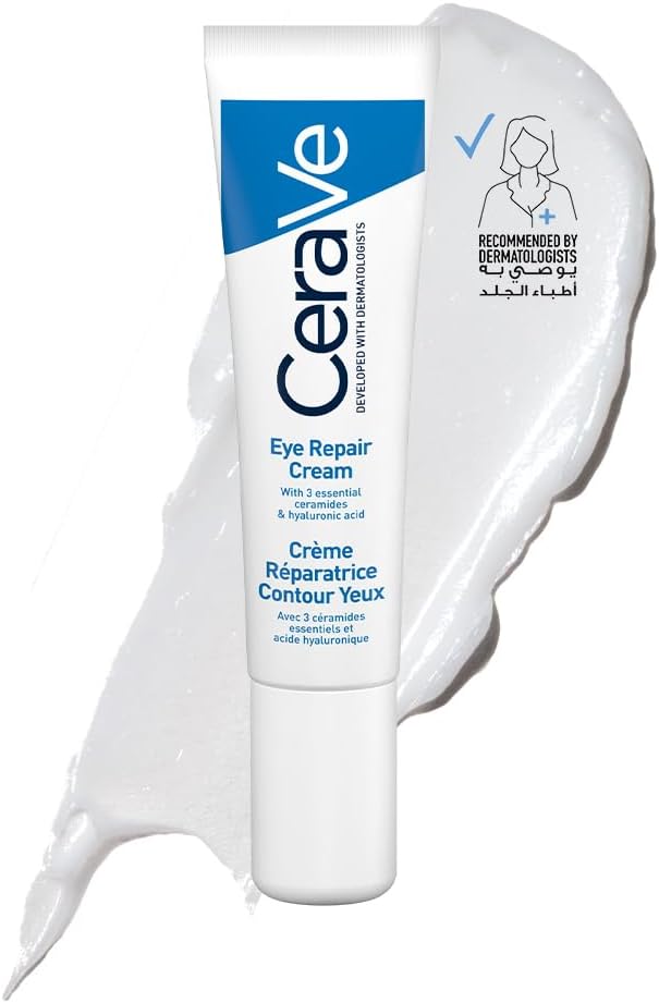 Cerave Eye Repair Cream for Dark Circles and Puffiness with Hyaluronic Acid 14ml - Eye Repair
