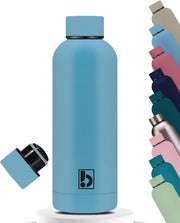 Water Bottle Stainless Steel, Drinking Thermos Double Wall Insulated Water Bottles for Hot and Cold Water Kids School Hydro Flask Water Bottle for Gym Office Water Bottle (TEA PINK 750ML) - SEA BLUE 750ML