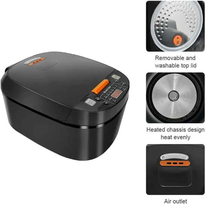 Multifunctional 3-in-1 Rice Cooker, Steamer & Slow Cooker | 1.2L Non-Stick Inner Pot | 16 Preset Cooking Functions | Smart Timer, Keep Warm & Auto Shut-Off | Perfect for Rice, Soup & Porridge