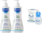 Gentle Cleansing Gel, 500ml x Pack of 2 & Hair Styler & Skin Freshener for Baby, 200 ml - + Eau De Soin Parfume, 50 ml