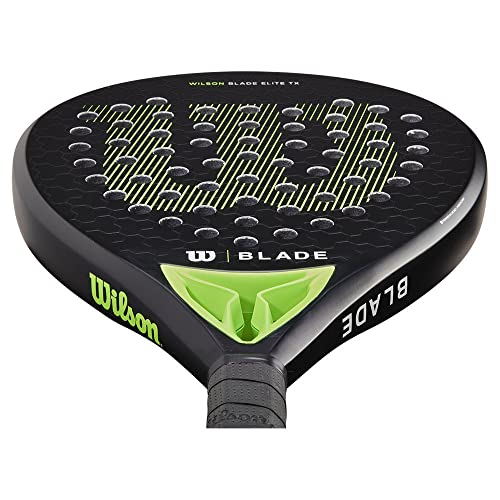 Wilson Blade Elite Tx V2 Padel Racket, Lightweight, Carbon/Fiberglass Surface, EVA Core, Medium Balance, One Size, 361 g / 410 g, Indoor Use
