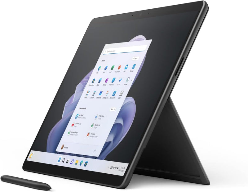 Microsoft Surface Pro 9 with 2880 X 1920 (267 PPI) PixelSense Display, Intel Core i7-1255U, Integrated graphics, 16GB RAM, 1TB SSD, Windows 11, Platinum - [QKI-00008] Device Only - Silver