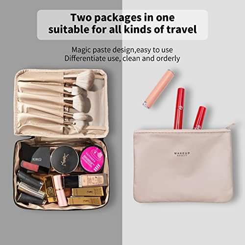 Queboom Travel Makeup Bag Cosmetic Bag Makeup Bag Toiletry bag for women and girls