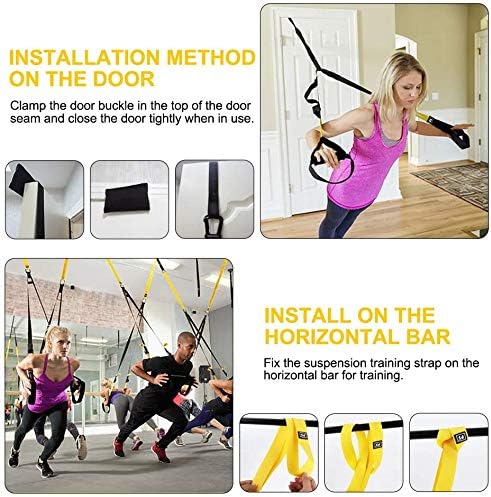 GT P3 PRO Training Suspension Trainer Home Gym Resistance bands Hanging Belt Sport Gym Workout Fitness Suspension Exercise Pull Rope Straps Training
