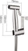 Sulfar 3 Pcs Bidet Toilet Spray Gun Set, Handheld Bidet Sprayer Shattaf with Stainless Steel Chrome Hose Toilet Water Sprayer, Silver