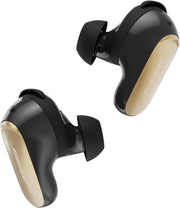 Bose New QuietComfort Ultra Bluetooth Earbuds (2nd Gen), Wireless Noise Cancelling earbuds, Up to 6 hours battery, IPX4 Rating, Immersive Audio, Deep Bass, Black - Desert Gold
