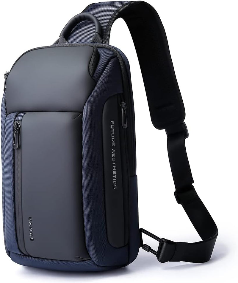Sling Bag, Waterproof Men's Chest Bag Shoulder bags Crossbody Sling Backpack for Men - 7566blue