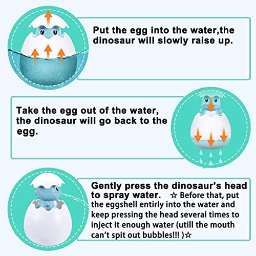 SYOSI Baby Bath Toy, Educational Bath Time Spray Water Bathtub Toys, Dinosaur Spray Water Pool Toy for Toddlers Kids Boys Girls, Sprinkler Bath Toys, Pool Bathroom Baby Toy Gifts