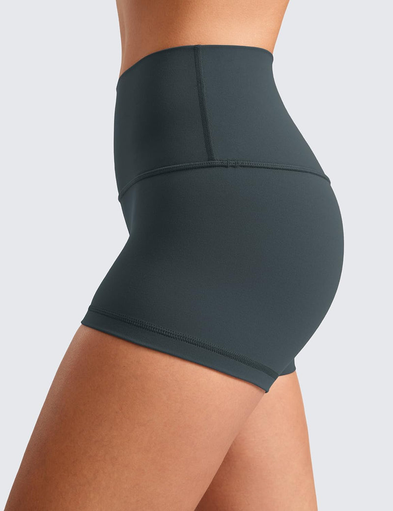 CRZ YOGA Womens Butterluxe Biker Shorts 2.5 Inches - High Waisted Yoga Workout Running Spandex Booty Shorts