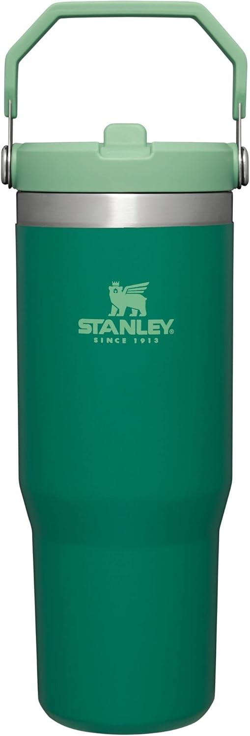Stanley IceFlow Stainless Steel Tumbler with Straw - Vacuum Insulated Water Bottle for Home, Office or Car - Reusable Cup with Straw Leakproof Flip - Cold for 12 Hours or Iced for 2 Days