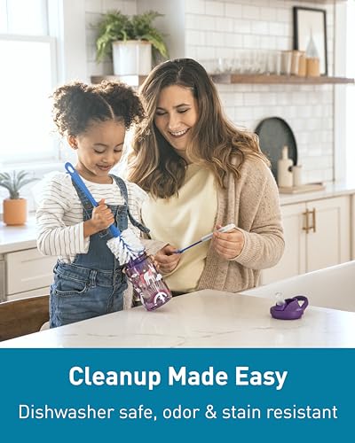 CamelBak eddy+ 14oz Kids Water Bottle with Tritan Renew – Straw Top, Leak-Proof When Closed, Airplane Bandits