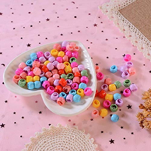 MLOLM 100 Mini Claw Hair Clips Rainbow Mini Hair Clip Tiny Plastic Plastic Hair Claws Hair Braids Maker Beads Head wear Hair Accessories for Girls Women