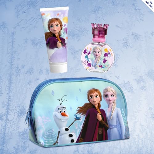 Air-Val Frozen 2 Toiletry bag For Children - Eau De Toilette Perfume, 50 ml + Shower Gel, 100 ml Set