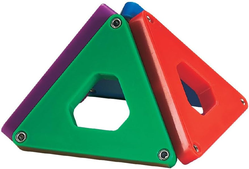 Mad Toys Magnetic Triangle Shaped Tiles 24 Pieces Multicoloured Construction Set
