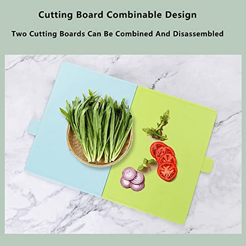 Smart Cutting Board, Smart Knife Cutting Board, Drying Holder Organizer for Kitchen, 3 Color Coded Chopping Boards, 3 Knives, 8 Pairs of Chopsticks, Smart Home Gadgets