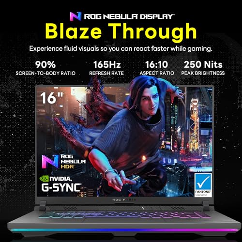 ASUS ROG Strix G16 16" 165Hz FHD Gaming Laptop, Intel i9-13980HX, 64GB DDR5, 2TB SSD, NVIDIA GeForce RTX 4060 8GB, Backlit Keyboard, HD Webcam, Wi-Fi 6E, Gray, Win 11 Pro, 256GB Docking Station Set