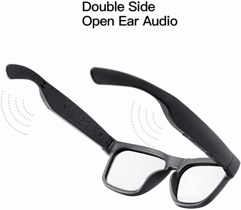 OhO sunshine OhO Bluetooth Sunglasses,Voice Control and Open Ear Style Smart Glasses Listen Music and Calls with Volume UP and Down,Bluetooth 5.0 Audio Glasses and IP44 Waterproof, unisex-adult