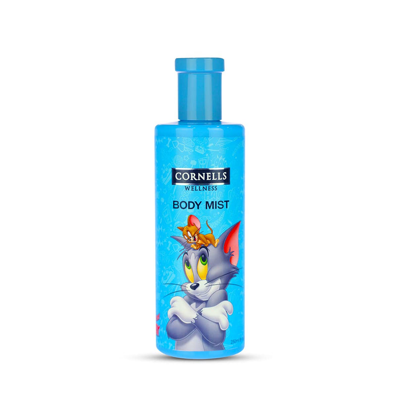 Cornells Wellness Tom & Jerry Cartoon Body Mist 250ML for Kids - Floral Fruity Fragrance