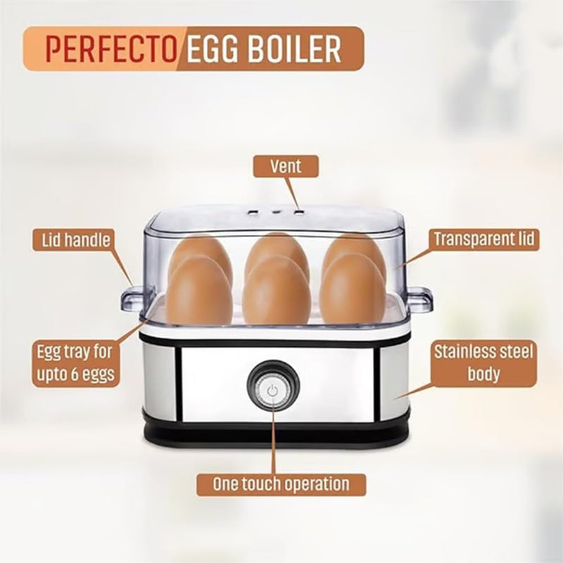 Etercitenal Effortless Egg Cooking With The Ultimate Stainless Steel Egg Cooker, Hard Boiled Eggcooker, Rapid Eggs Cooker - Effortless Eggperfection, Eggboiler Poacher With Auto Shut Off (1 PC)