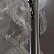 Clothes Incense Burner Stand, Tall Metal Coat Rack with Built-in Bakhoor Burner, Multifunction Hanging Rack with Hooks & Vent Holes for Thobe, Abaya, Coats and Hats(185cm Black)