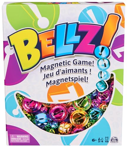 Spin Master Games Bellz - The Attracting Magnetic Game for the Whole Family, with Practical Neoprene Bag for Playing on the Go, 2-4 Players from 6 Years