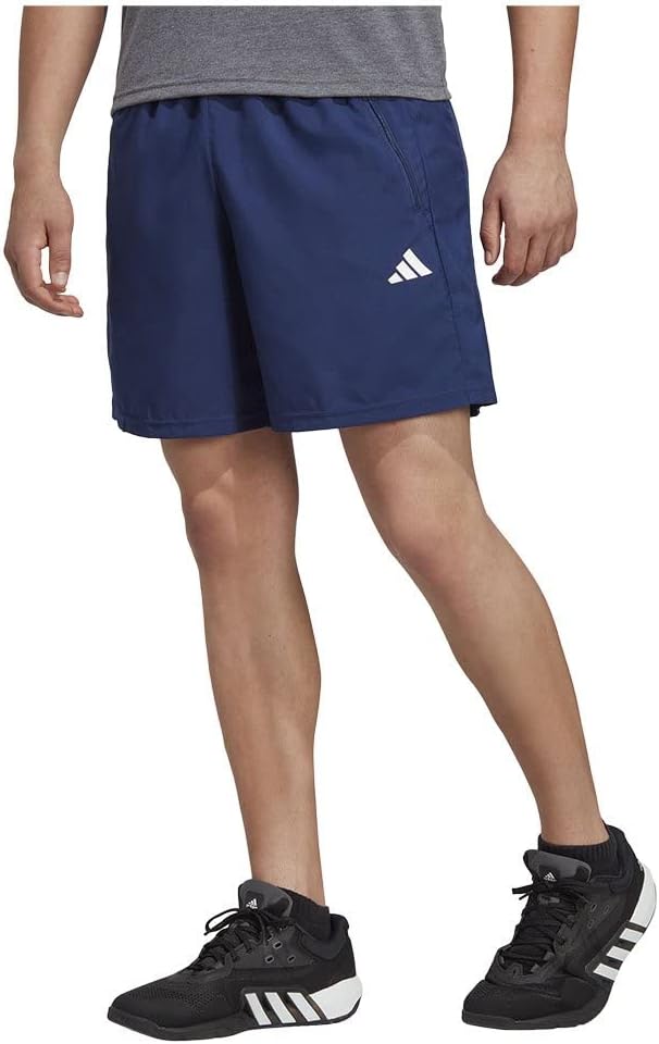 mens Train Essentials Woven Training Shorts (pack of 1) - DKBLUE/WHITE