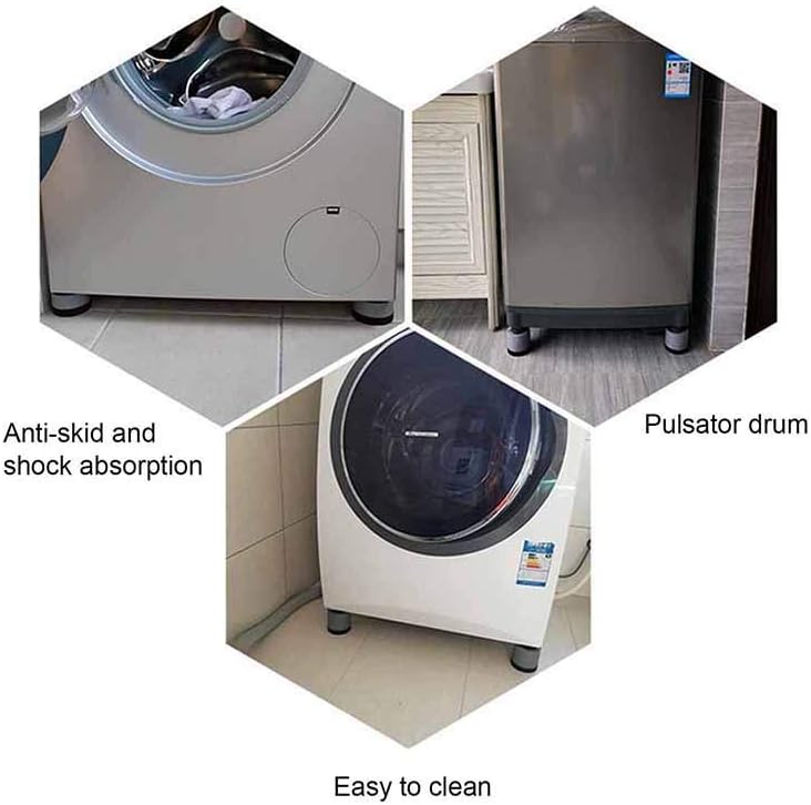 3.5cm/6cm/8cm Shock and Noise Cancelling Washing Machine Support,Washer and Dryer Anti-Vibration Pads, Washing Machine Foot Pads for All Washing Machine